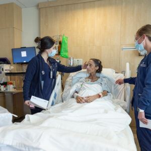 michelle in patient bed