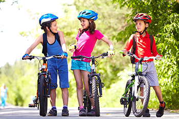 Kids on bike