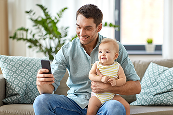 Dad with baby